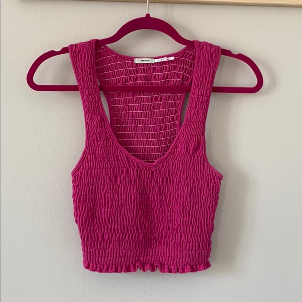 Pink crop top